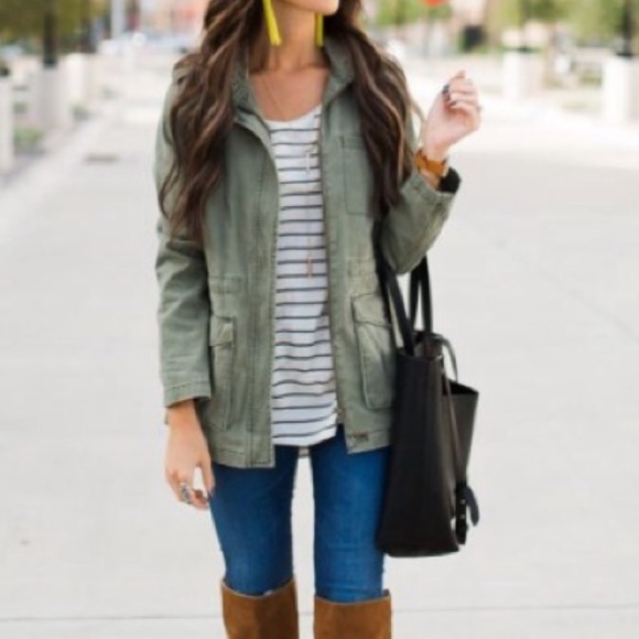 BP Olive Utility Cargo Jacket - Picture 2 of 6